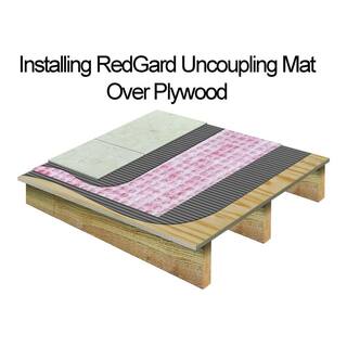 Custom Building Products RedGard 39.4 in. W x 16.5 ft. L x 3 mm T Uncoupling Mat for Tile Ceramic Porcelain Stone RGM254