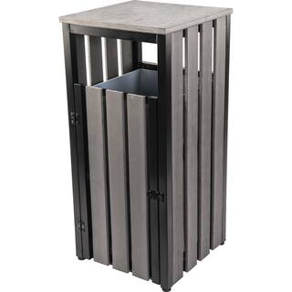 Lorell 36.3 Gal. Charcoal Plastic Wastebasket LLR42693