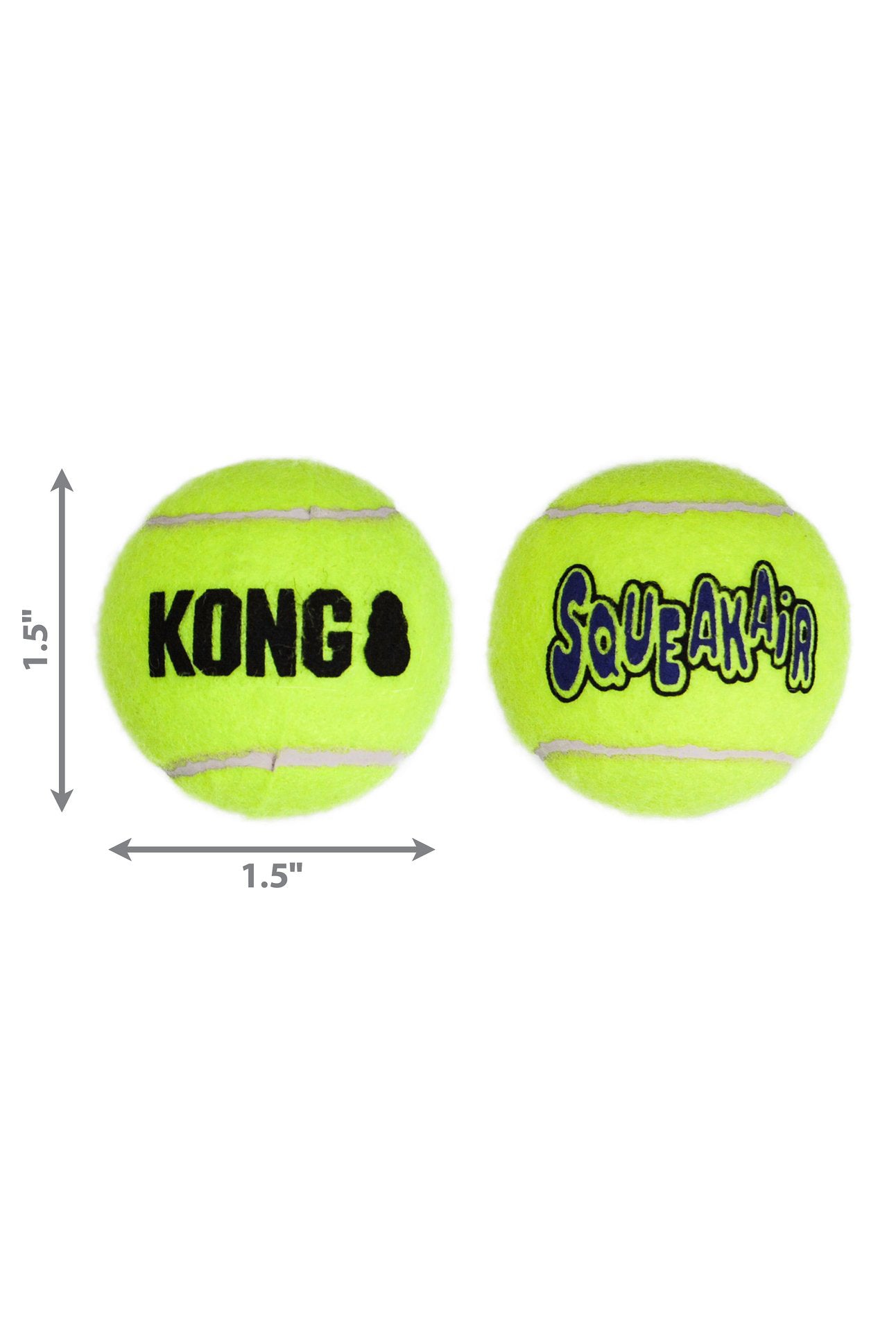 Kong SqueakAir Tennis Ball Dog Toys， 3 pack