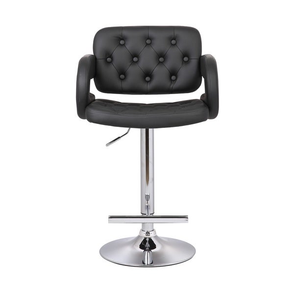 Porch and Den Coal Creek Modern Upholstered Adjustable Bar Stool