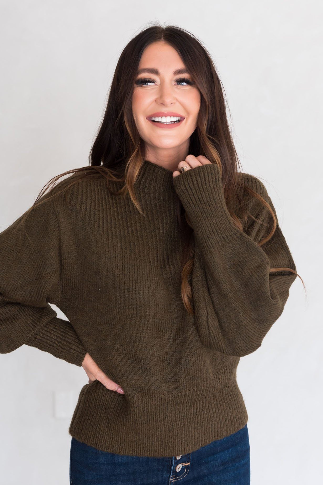 Trendy Basic Modest Turtleneck