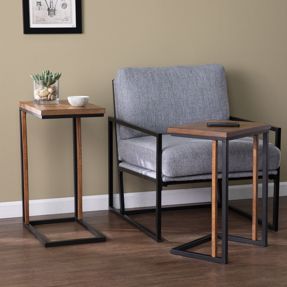 Sabanti Nesting C Tables (Set of 2)   Industrial   Coffee Table Sets   by HedgeApple  Houzz