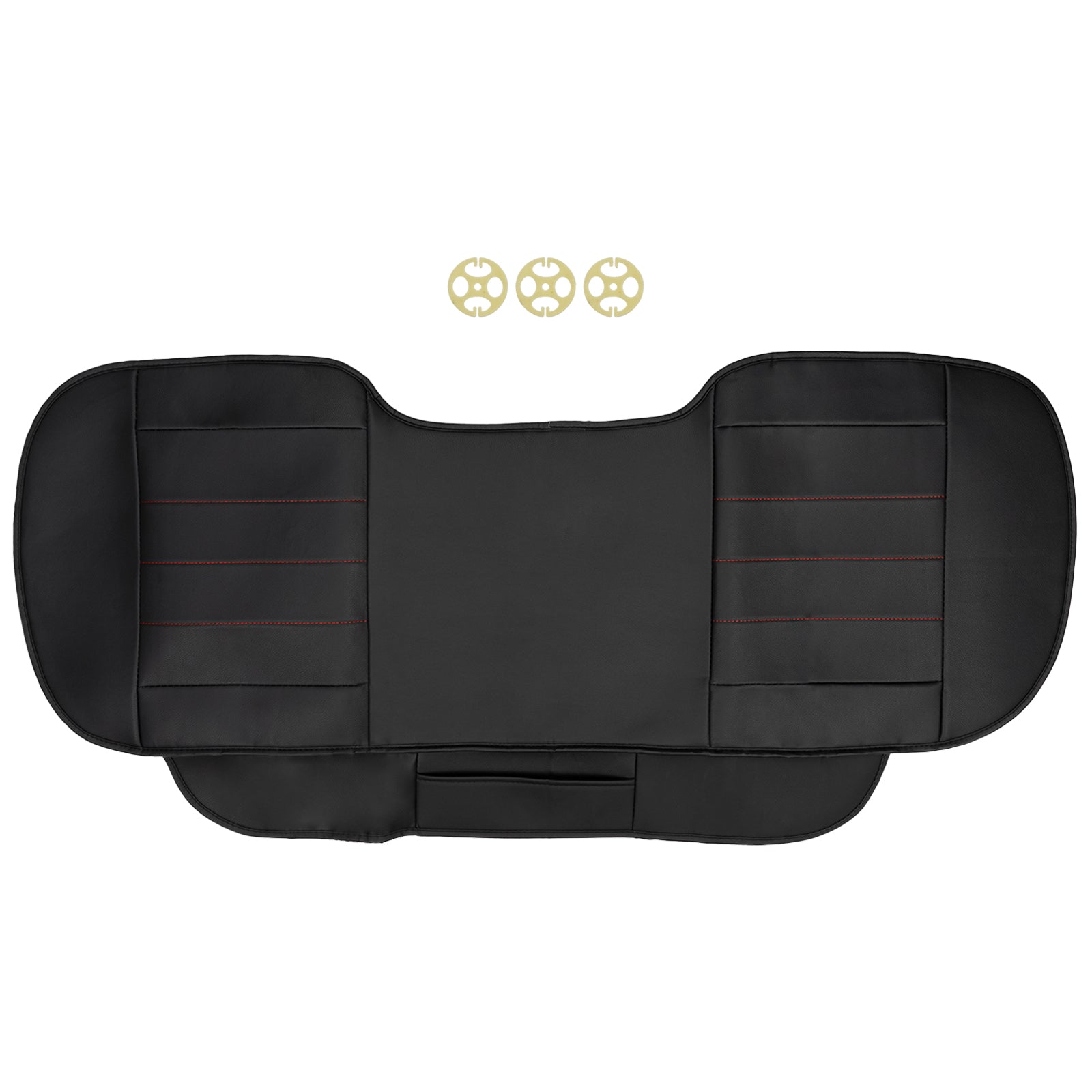 Car Rear Row Seat Cushion Cover Pad PU Leather Protector Full Surround Waterproof Universal