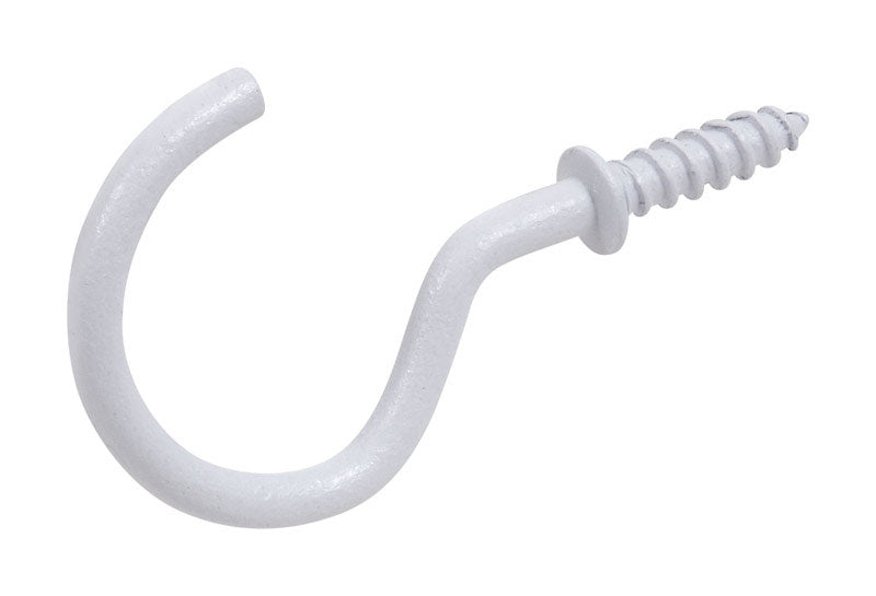 WHITE CUP HOOK 1-1/4