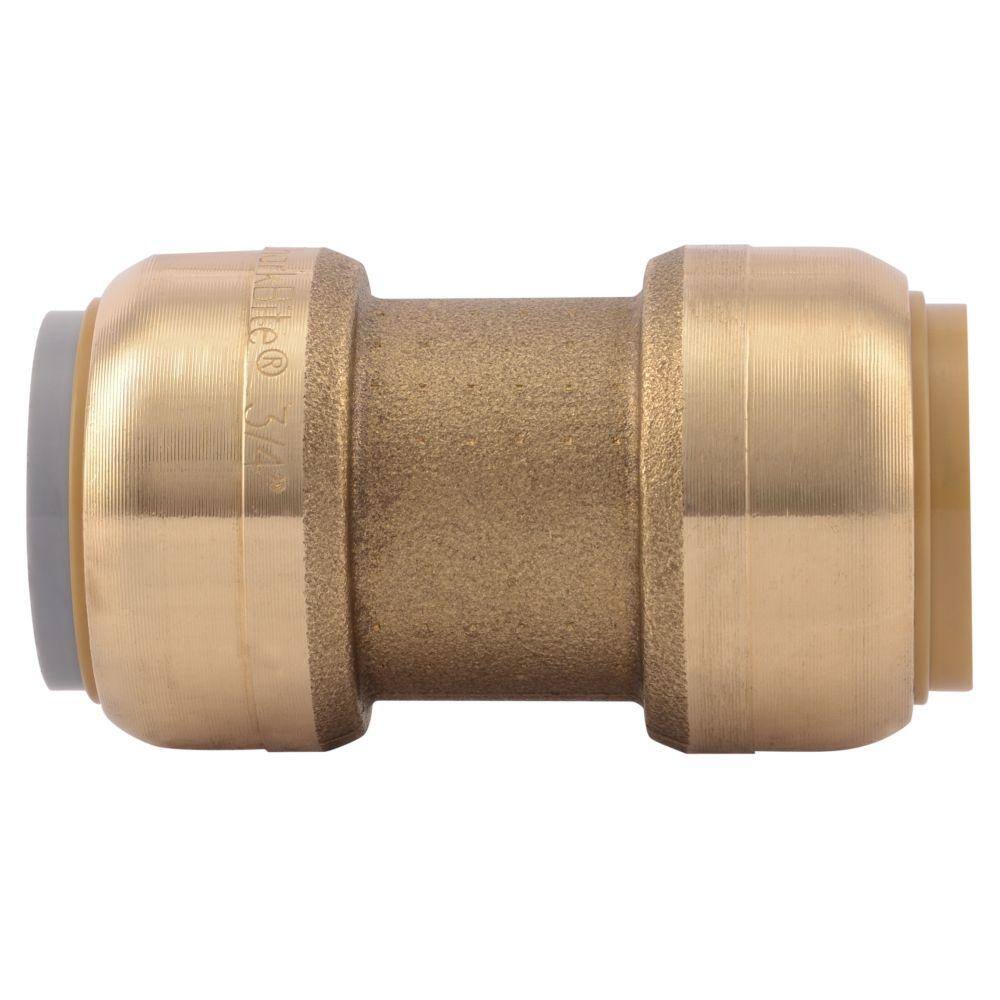 SharkBite 34 in. Push-to-Connect Brass Polybutylene Conversion Coupling Fitting U4016LFA