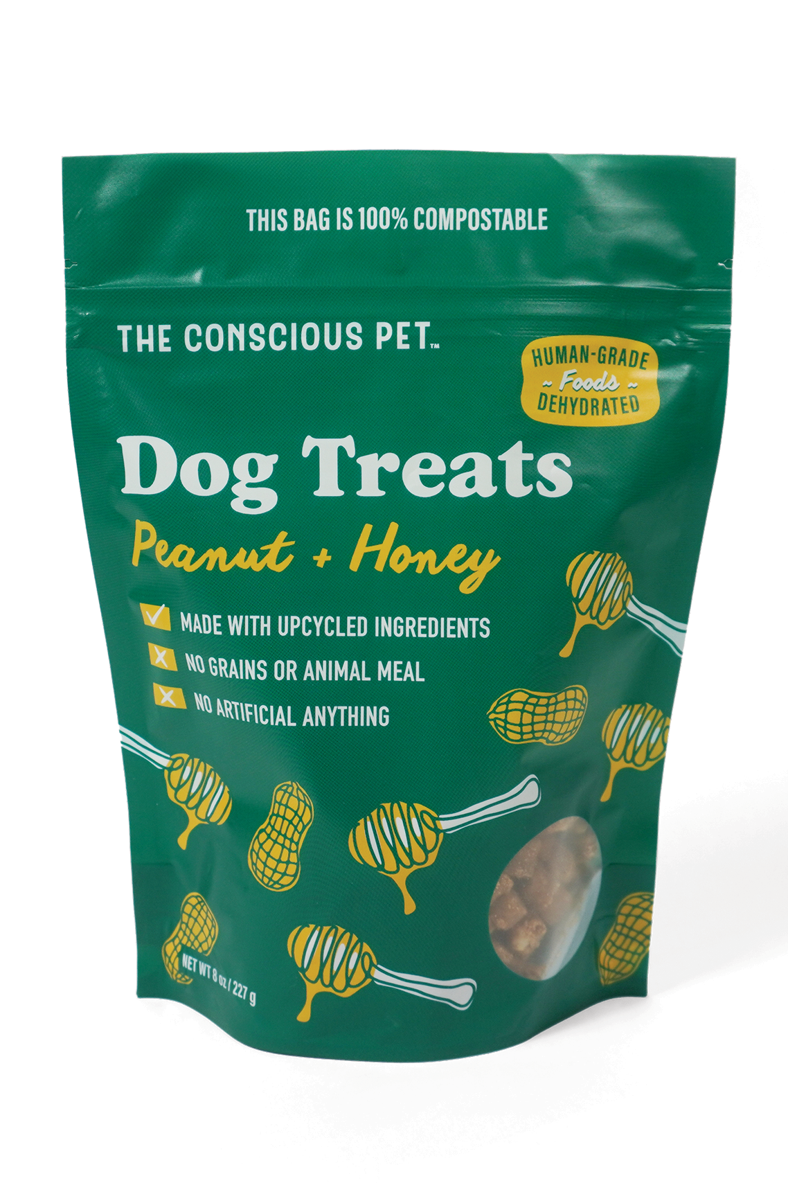 The Conscious Pet Peanut Butter and Honey Soft and Chewy Dog Treats