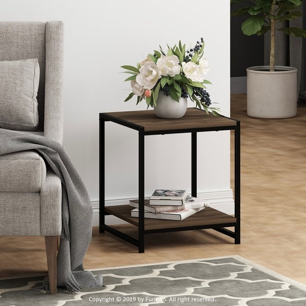 Furinno Camnus Modern Living 2-Tier End Table