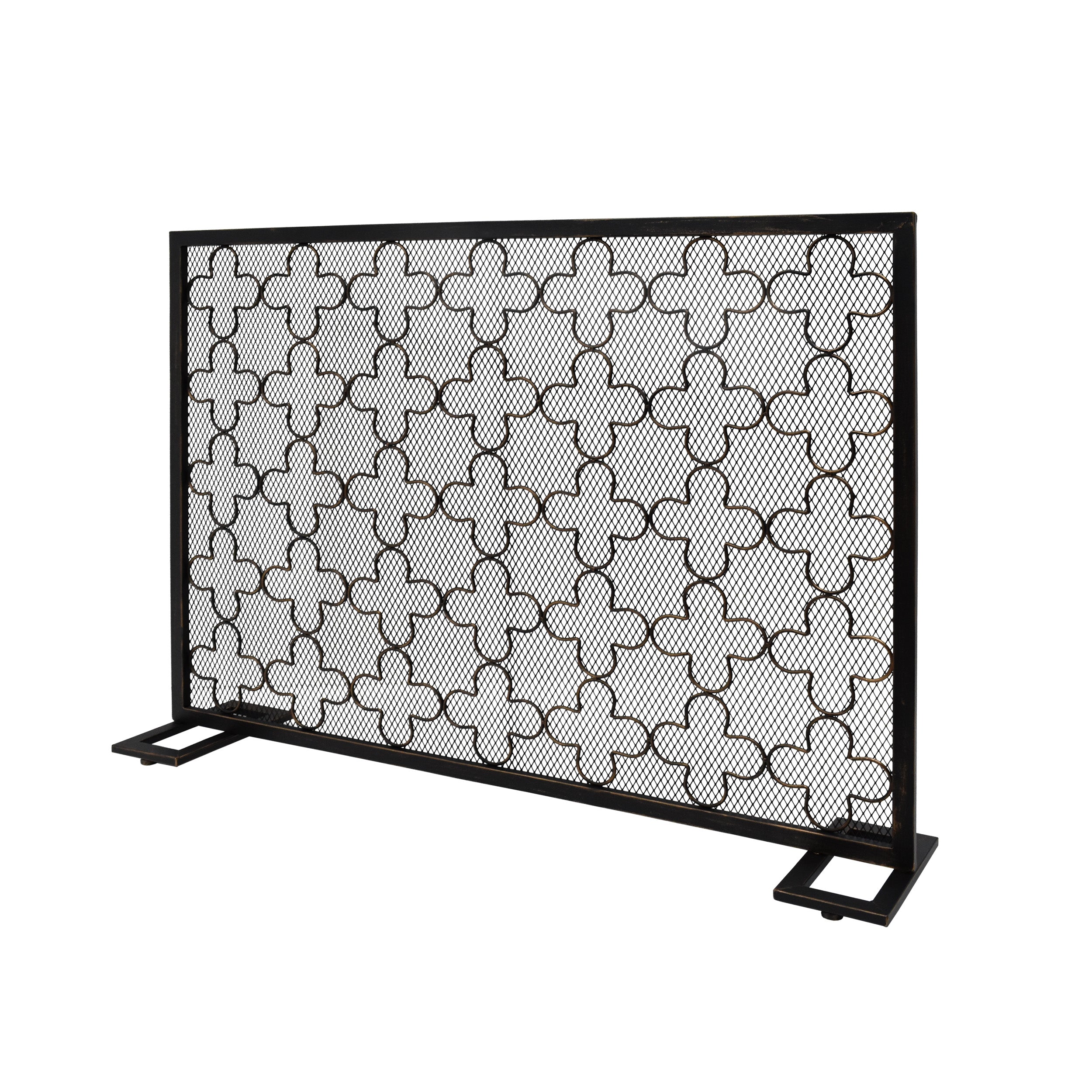 Uriah Modern Single PanelIron Firescreen