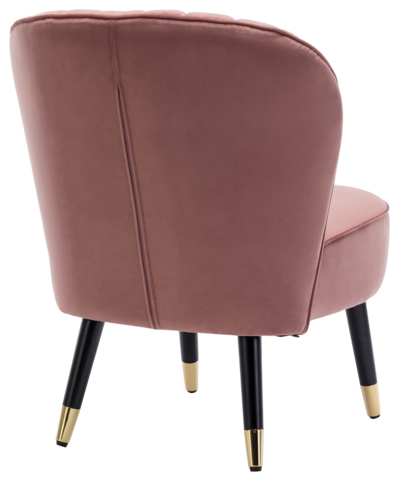 Omax Decor Jane Velvet Accent Chair   Midcentury   Armchairs And Accent Chairs   by Omax Decor  Houzz