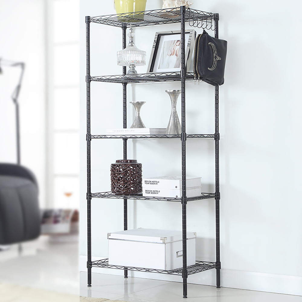 5 Tier Adjustable Storage Shelves Metal Storage Rack Wire Shelving Unit Storage Shelves Metal 19.68