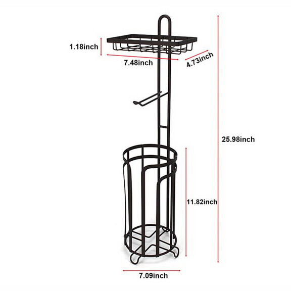 Bathroom Tissue Paper Roll Stand  Toilet Paper Rol...