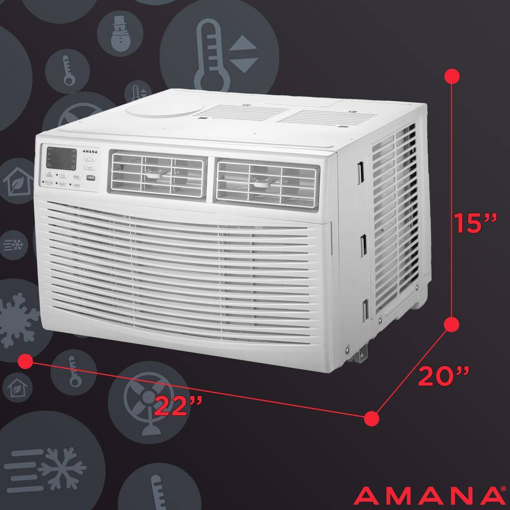 Amana 10000 DOE BTU 115 Volts Window-Mounted Air Conditioner with Remote Control AMAP101CW