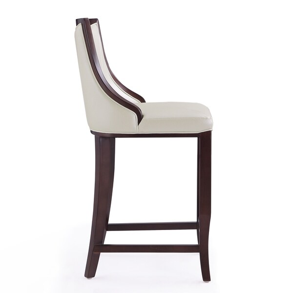 Emperor Upholstered Wood Bar Stool