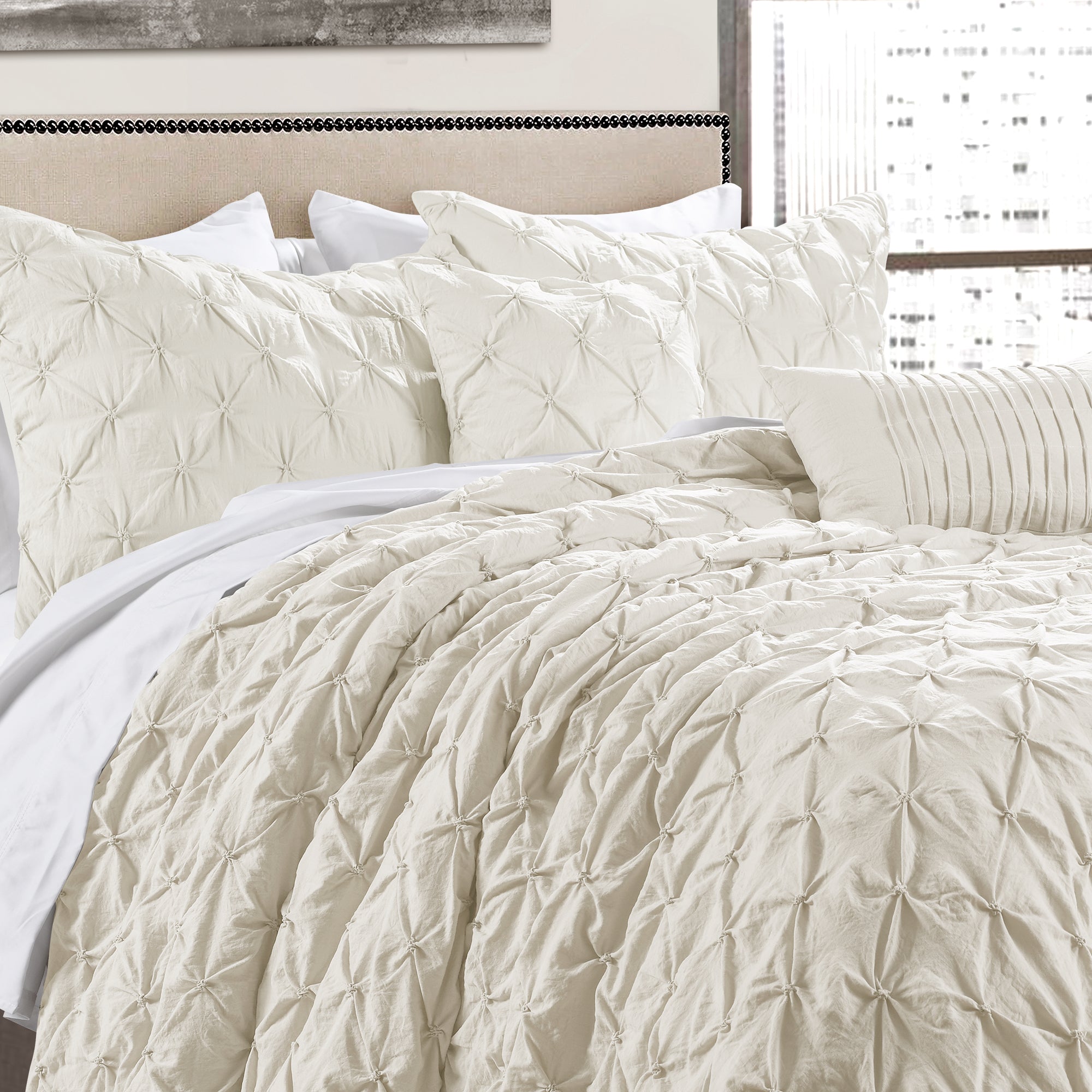 Ravello Pintuck 5 Piece Comforter Set