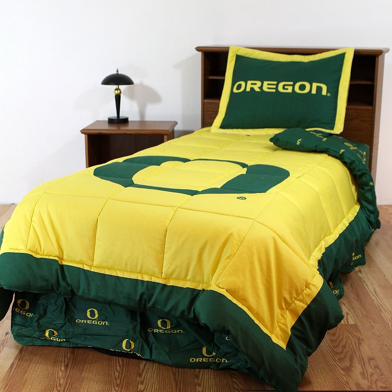 Oregon Ducks Reversible Comforter Set - Twin