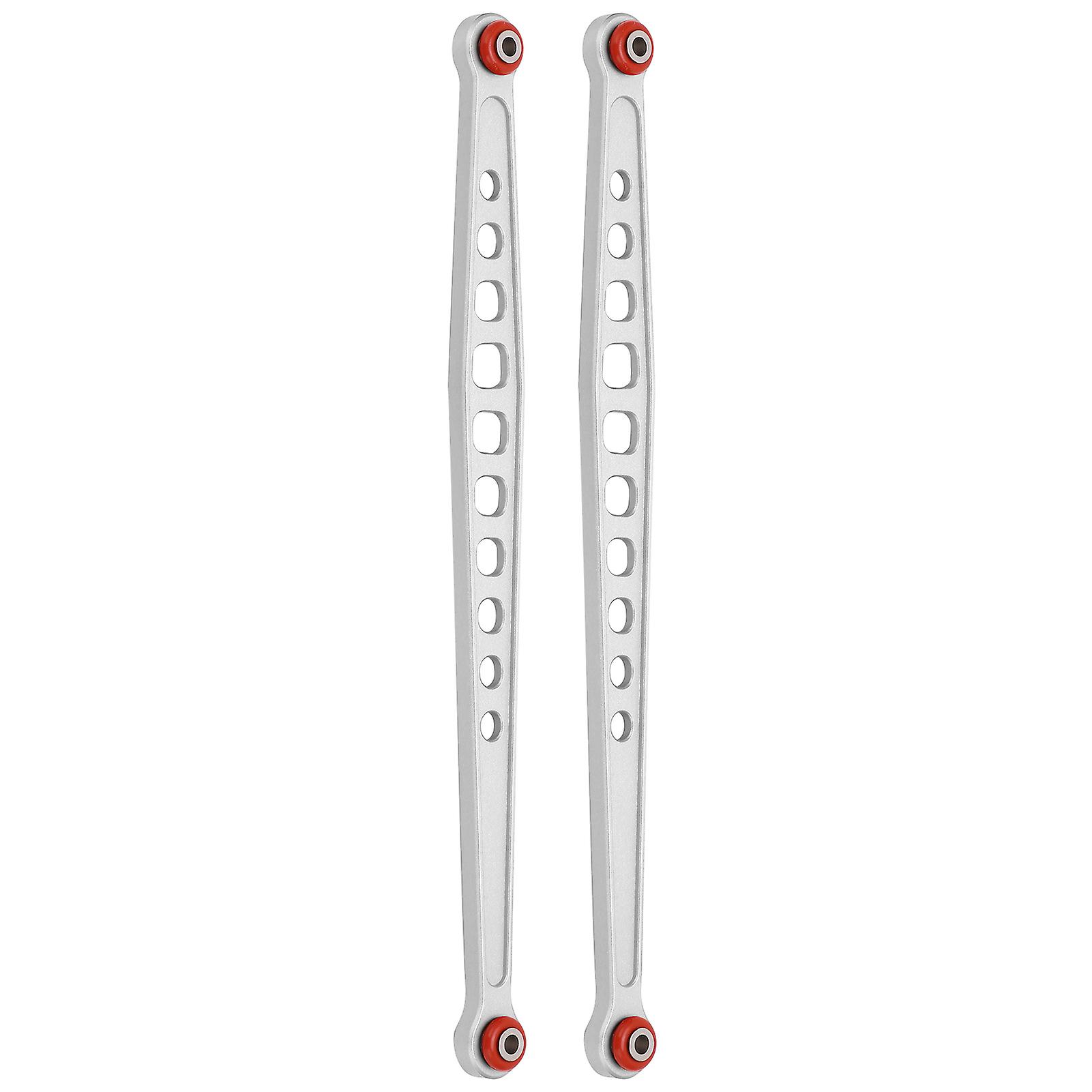 2 Pcs Rear Suspension Link Rod Linkage Aluminum Alloy Rear Suspension Link For Traxxas Udrsilver