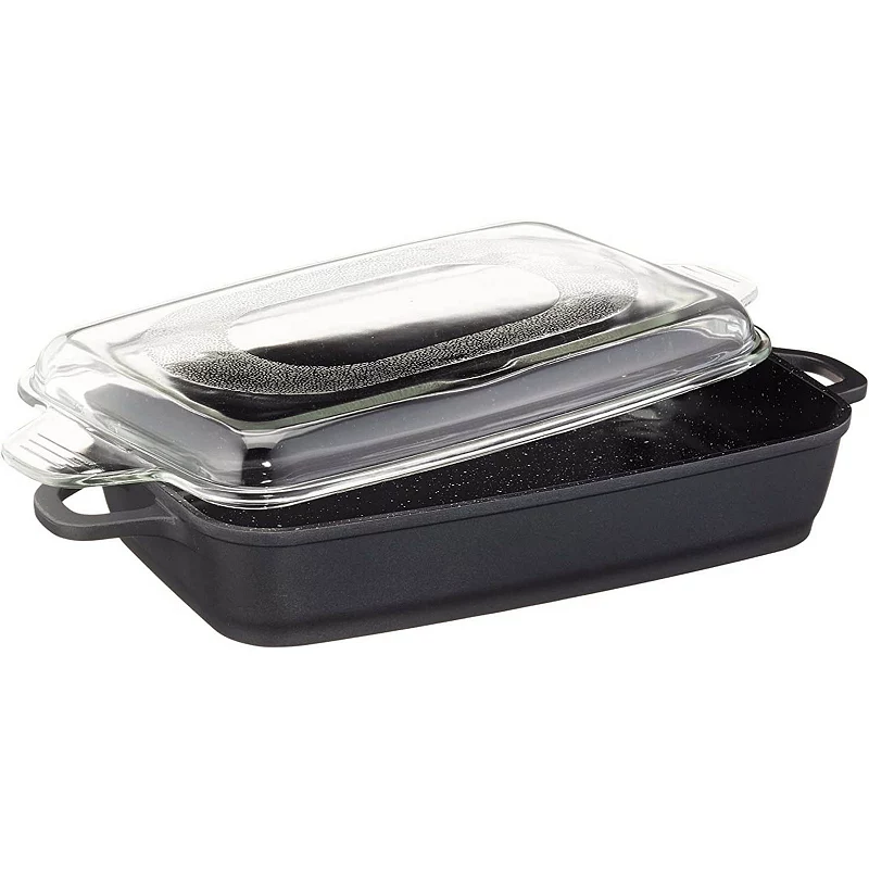 BergHOFF Scala Roasting Pan with Glass Lid