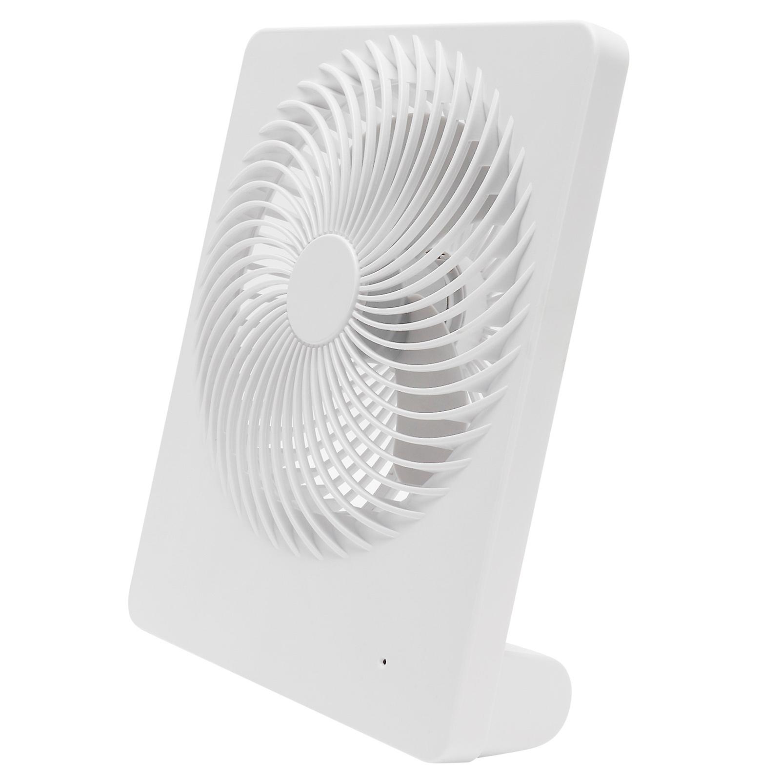 Portable Desktop Fan Mute Desktop USB Charging White Small Fan for Home Office Dormitory