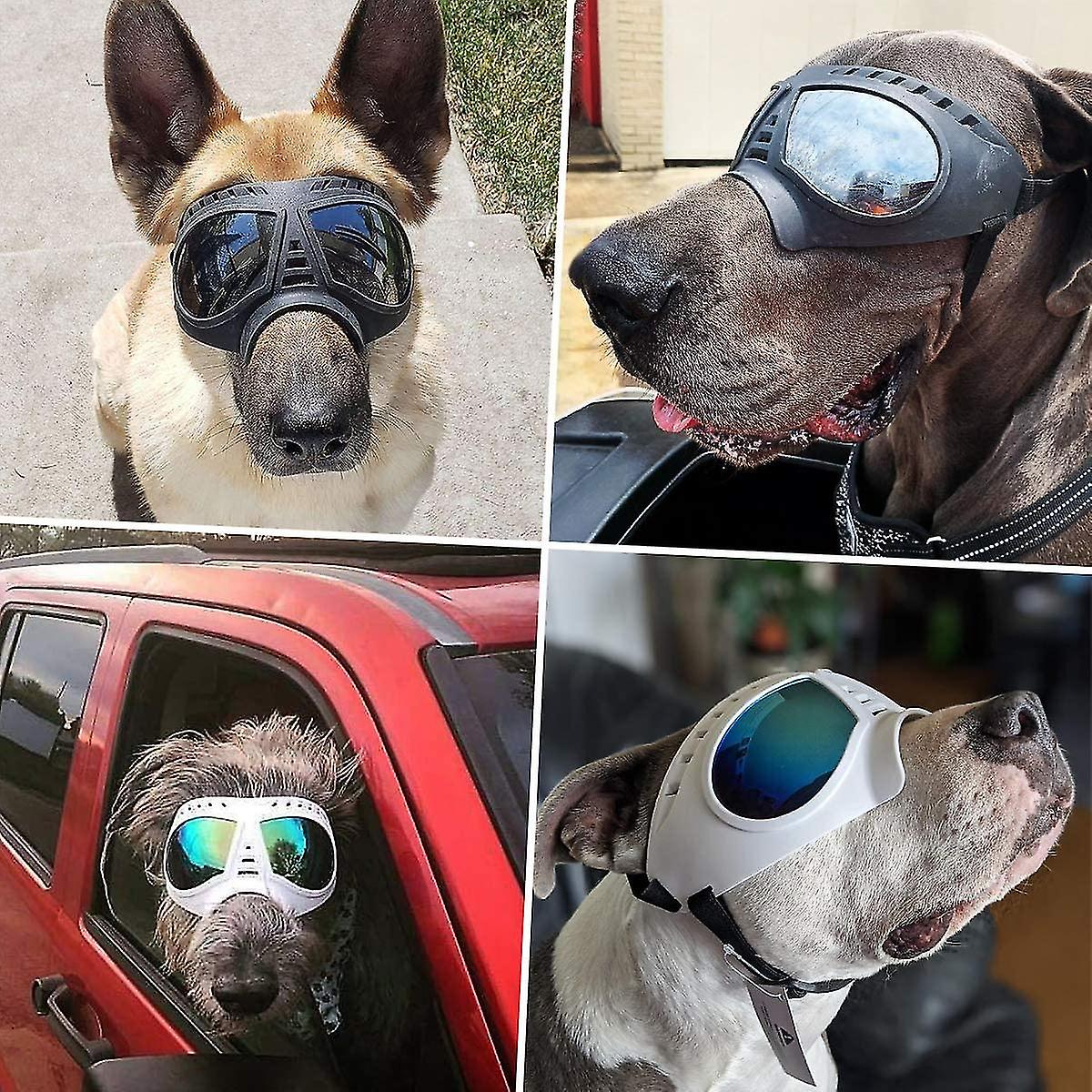 Dog Goggles Large Breed Dog Uv Sunglasses Windproof Snowproof Dog Glasses