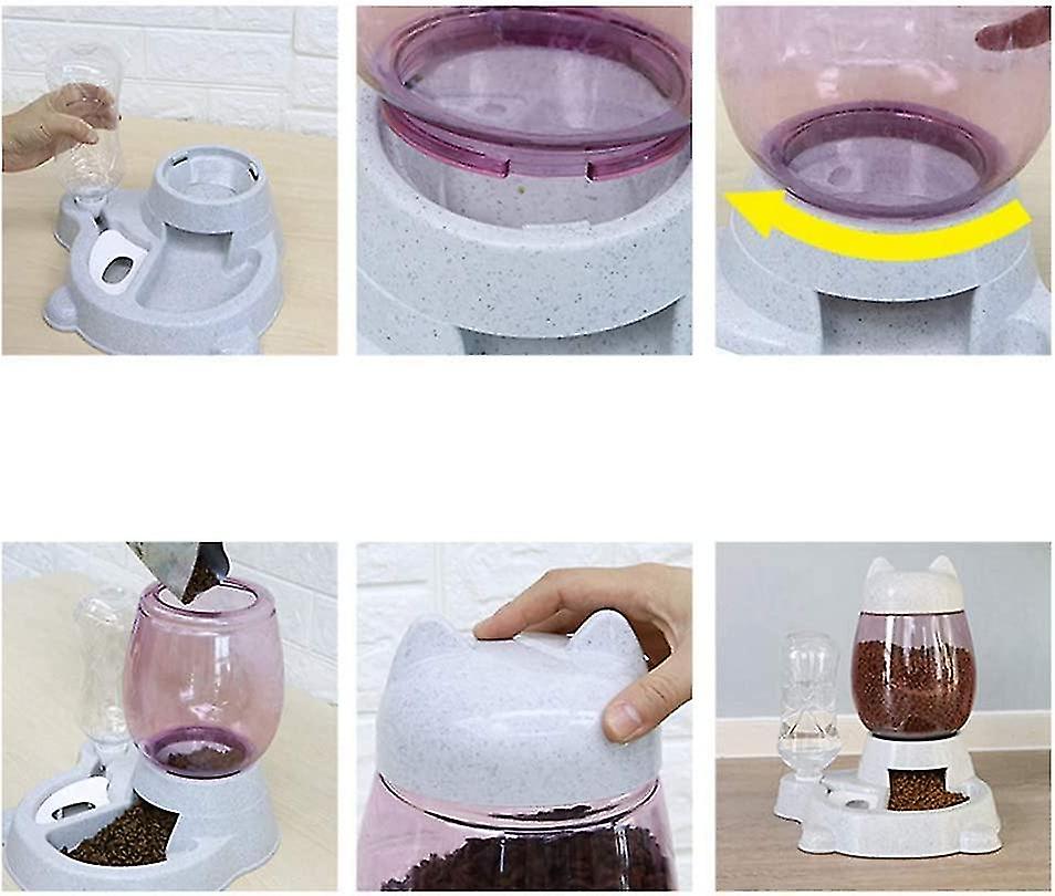 Disur Eau Et Croquettes Automatique Pour En Et ，bouteille D Eau Mae，disur De Nourriture Eau Fontaine Automatique