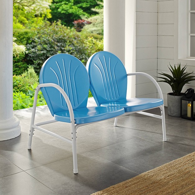 Griffith Outdoor Loveseat Sky Blue Crosley