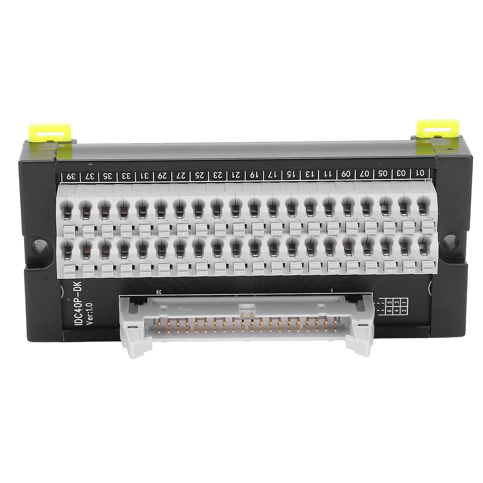 Terminal Block 40 Pin Breakout DIN Rail Mounting Adapter Connector Switch Control IDC40P‑DK