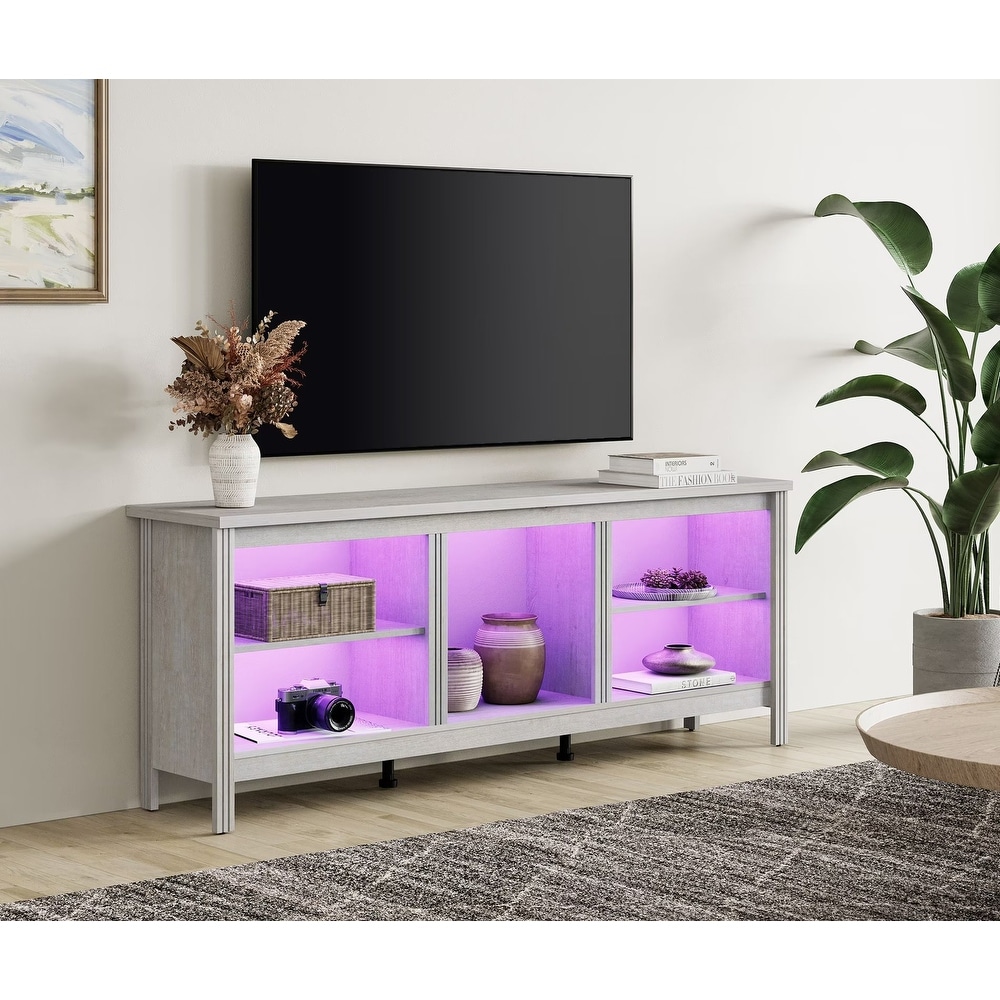 Classical 70 Inch TV Stand  TV Console Table for 75 Inch TV with LED