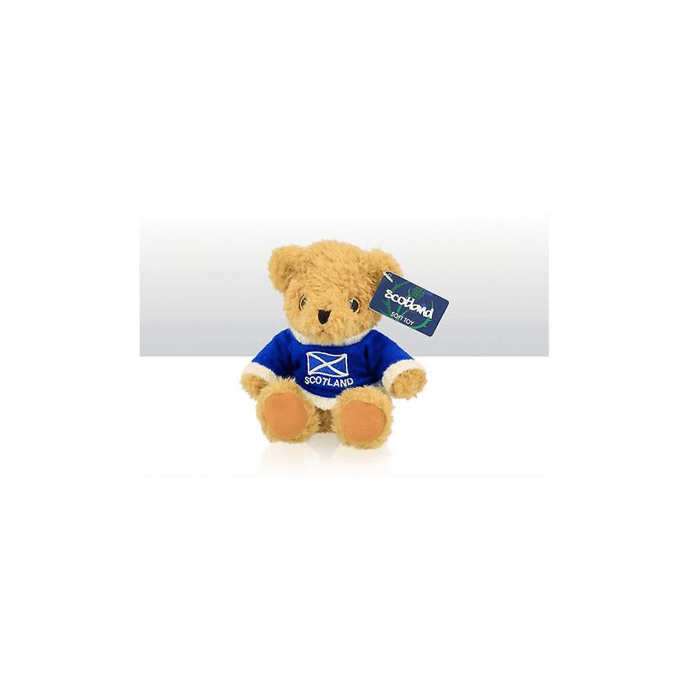 Union Jack Wear Teddy Bear With Scotland Jumper - 15cm