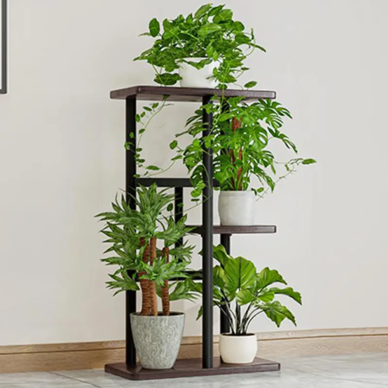 Plant Display Stand  Indoor Multiple Layer Flower Pot Three dimensional Home Iron Art Flower Shelf