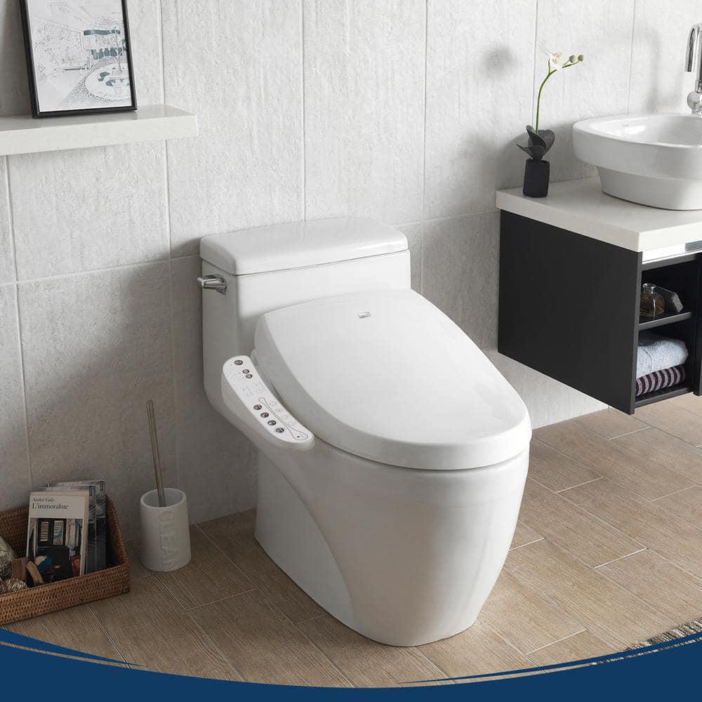 BIO BIDET USPA A7 Electric Bidet Seat for Elongated Toilets in White