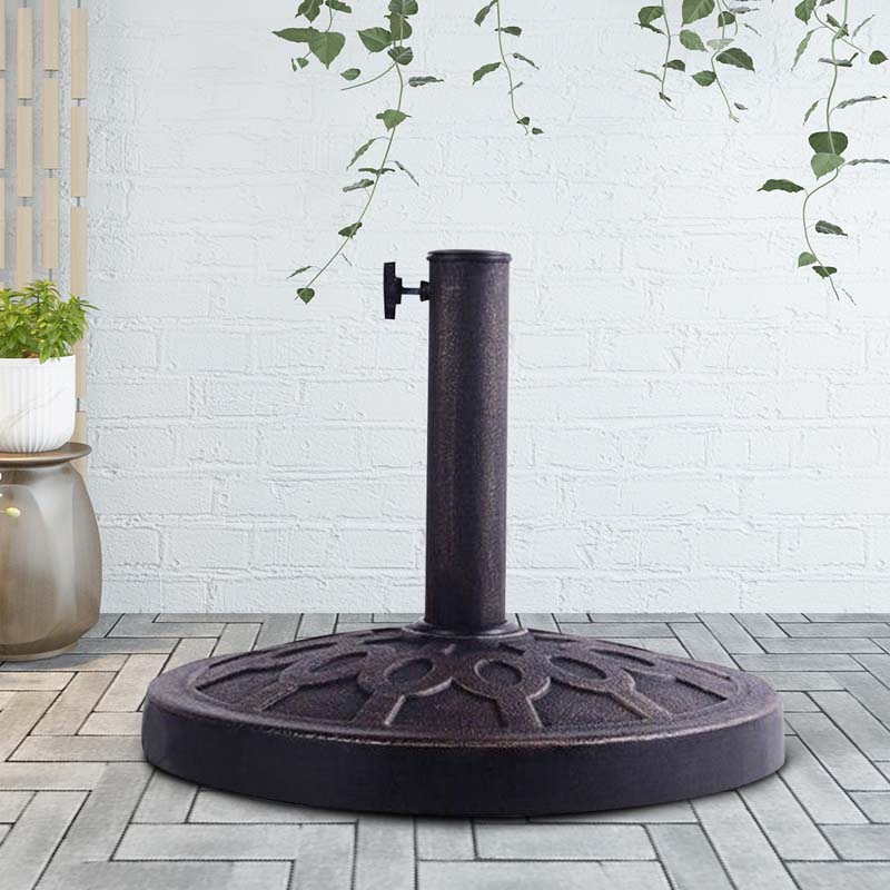 30 lbs 18 Inch Heavy Duty Round Outdoor Patio Market Umbrella Base Stand