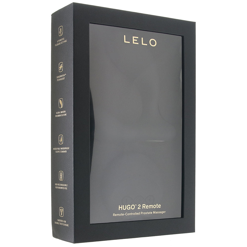 Lelo Hugo 2 Remote Control Prostate Massager in Black