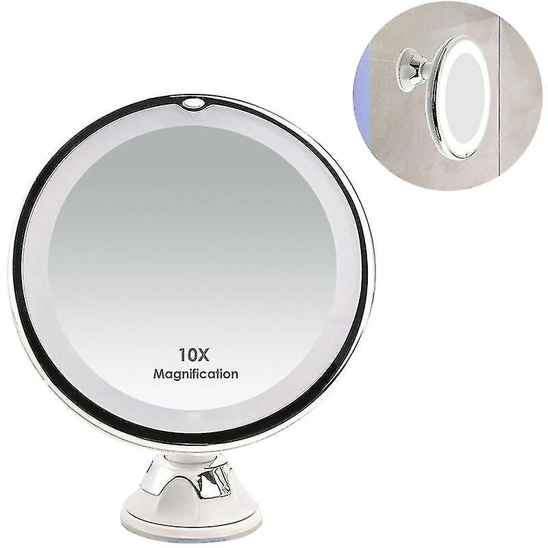 10x Magnifying Makeup Mirror With Lights， Iave Smart Switch， Iave 360 Degree