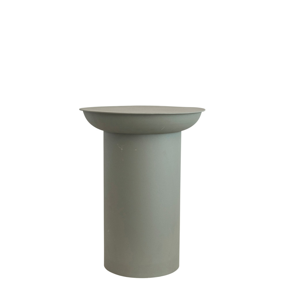 Modern Textured Metal Side Table  Grey   Transitional   Side Tables And End Tables   by Creative Co op  Houzz