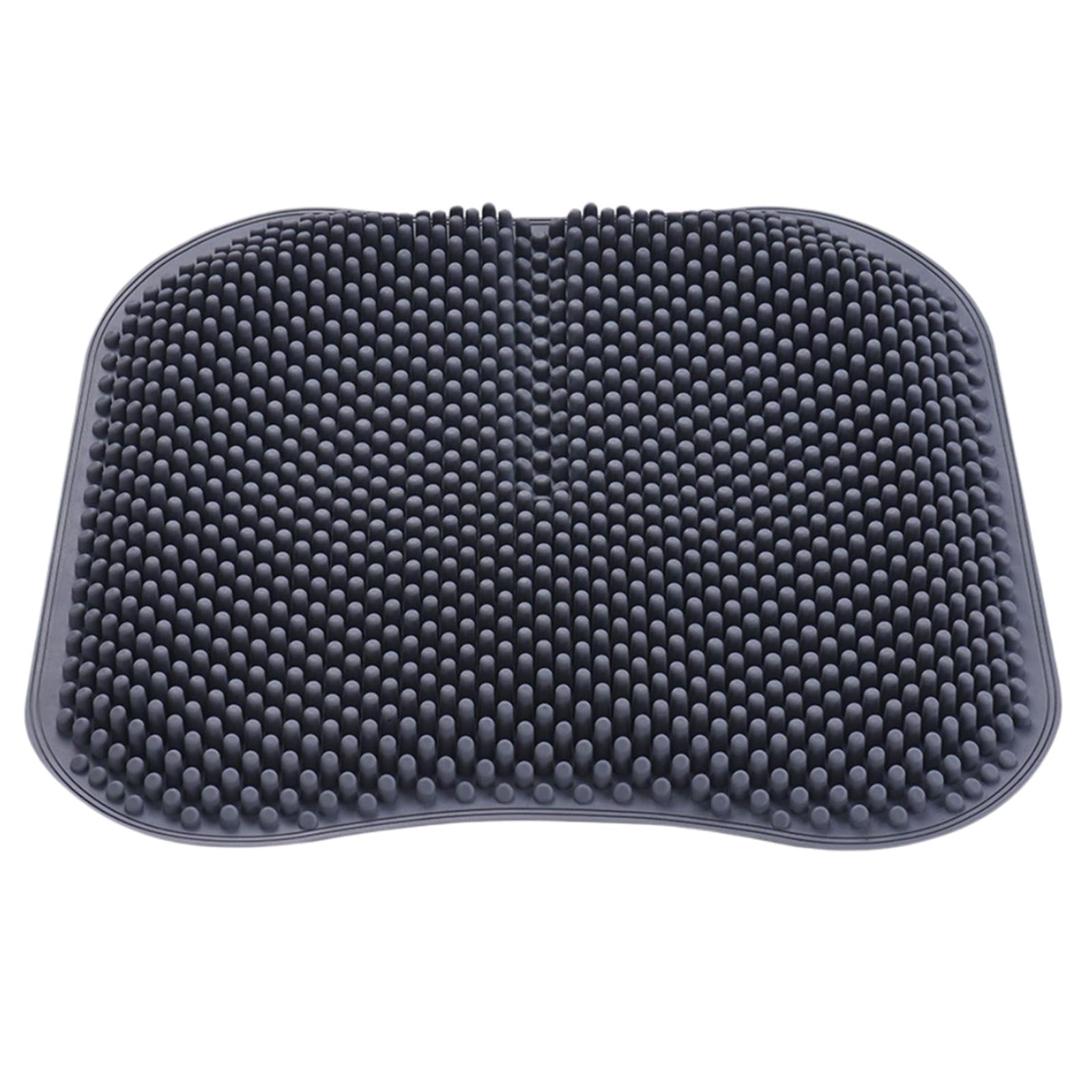 Silic Car Seat Cushion， 16.5 Inch Seat Pad， Breathable Pad， 3D Pillar Massage Seat Cover Non Fit for ， Gray ， 42x42cm