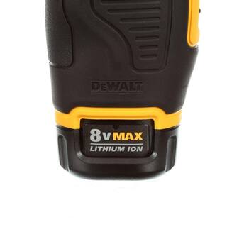 DW 8V MAX Cordless Gyroscopic Screwdriver with Adjustable Handle (2) 1.0Ah Batteries Charger and Bag DCF680N2