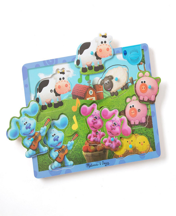 Melissa and Doug Blues Clues You Musical Farm Sound Puzzle  Set of 6