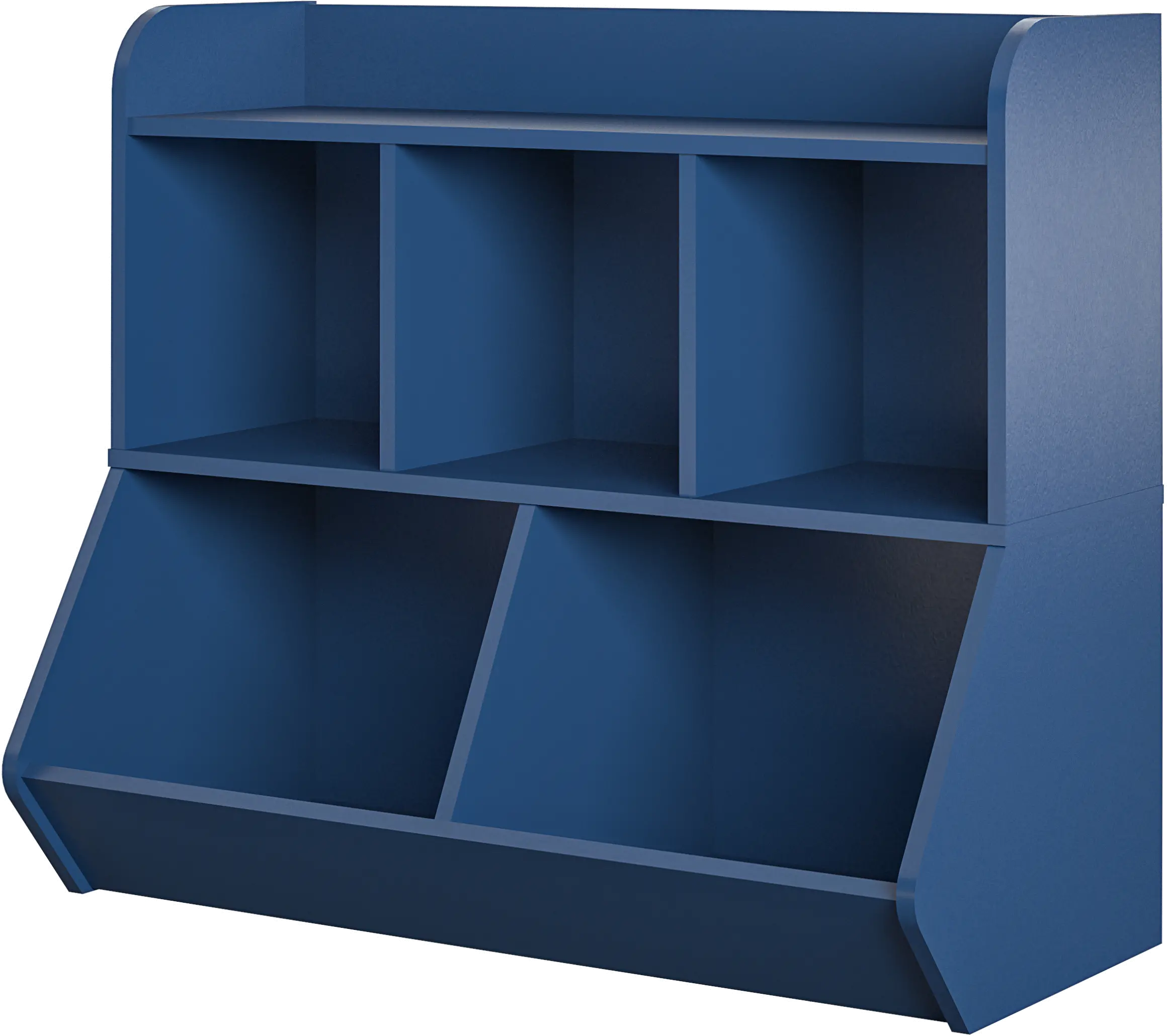 Tyler Transitional Navy Kid's Toy Storage Bookcase