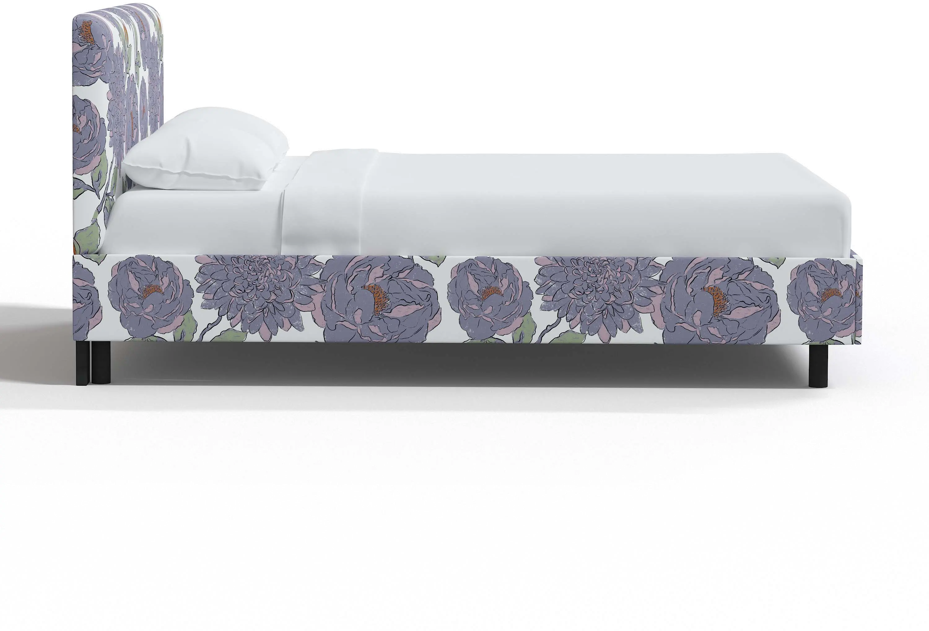 Brianna Periwinkle Floral Twin Platform Bed - Skyline Furniture