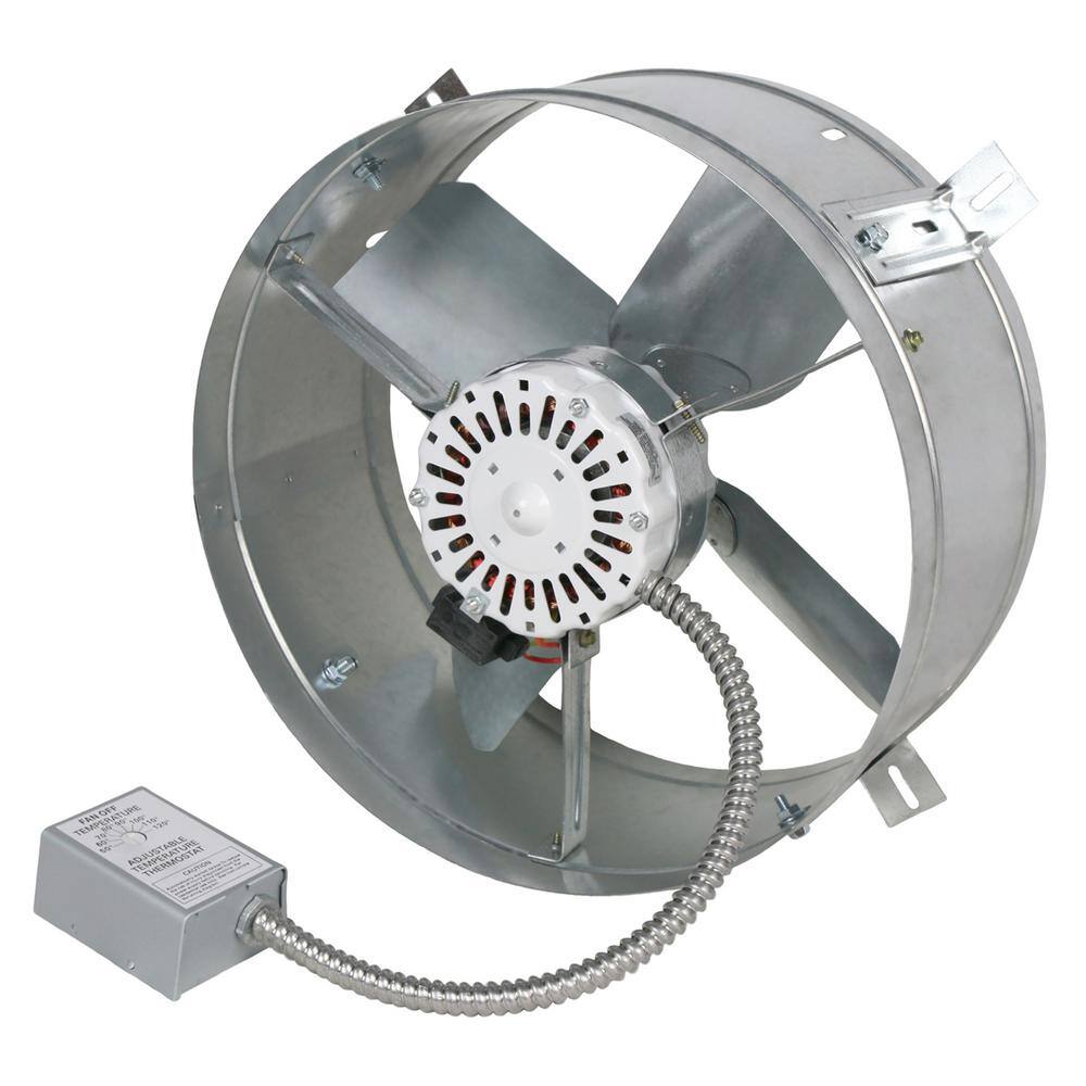 Maxx Air 1600 CFM Mill Electric Powered Gable Mount Electric Attic Fan CX1600UPS