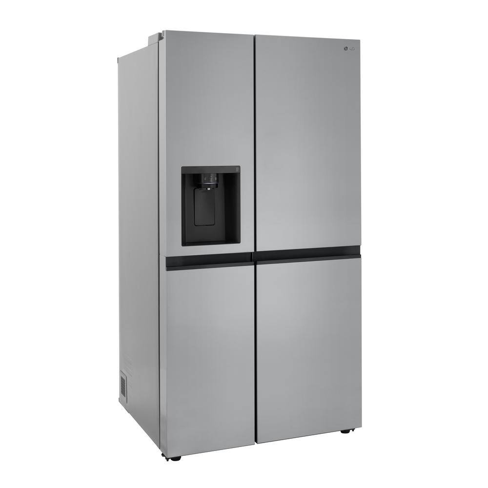 LG 23 cu. ft. Side by Side Refrigerator with External Ice andWater Dispenser in PrintProof Stainless Steel Counter Depth LRSXC2306S