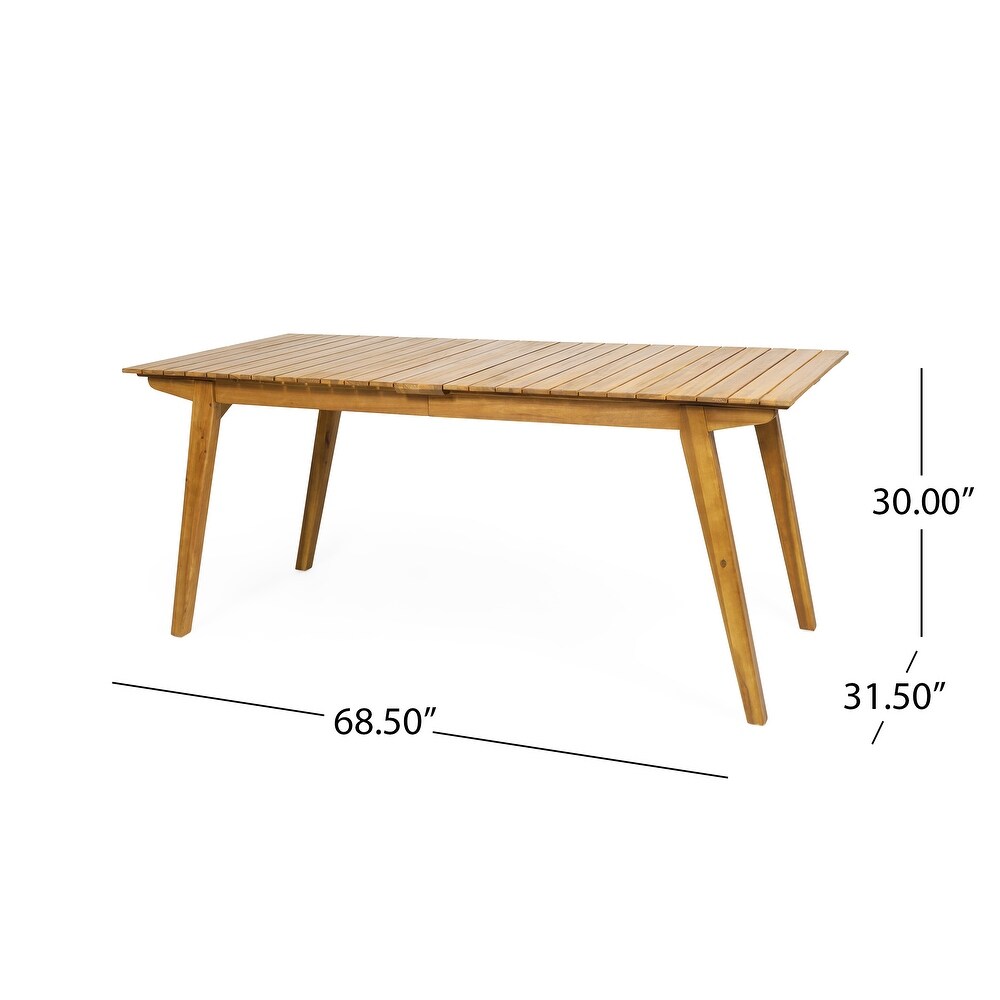 Mariposo Outdoor Rustic Acacia Wood Dining Table by Christopher Knight Home   68.50\