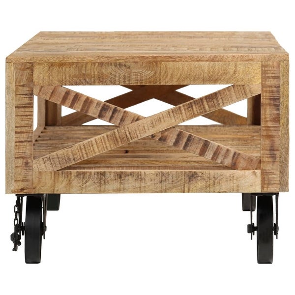 vidaXL Coffee Table with Wheels 43.3