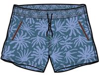 Way Out Organic All Purpose Short - Seaweed Blue Steel