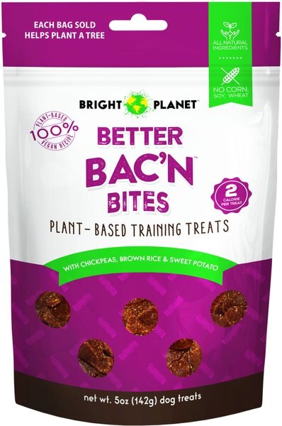 Bright Planet Pet Better Bac'n Pork Flavored Soft and Chewy Dog Training Treats， 5-oz bag