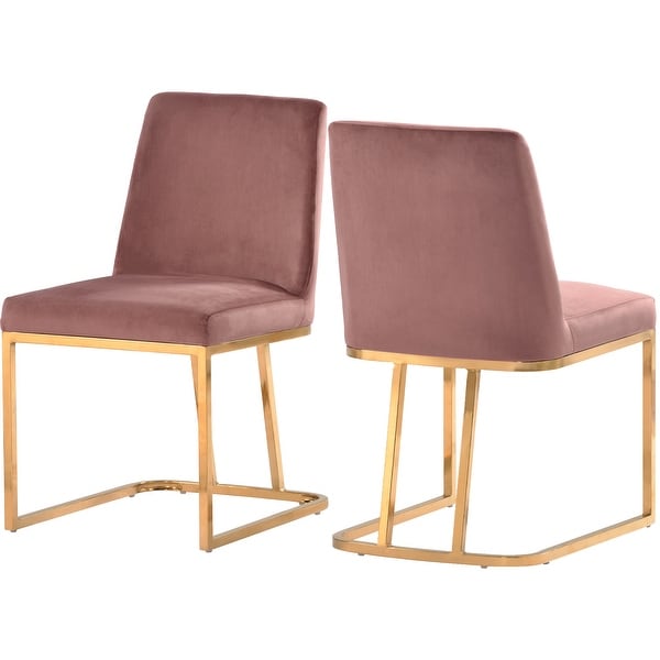 Modern Minimalist Velvet Dining Chairs Accent Chairs Set of 2