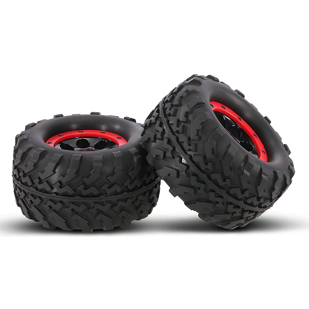 2pcs Austar Ax-3011 155mm 1/8 Monster Truck Tires With Beadlock Wheel Rim For Traxxas Summit E-revo Hpi Savage Xl Flux Hsp Rc Car No.267347