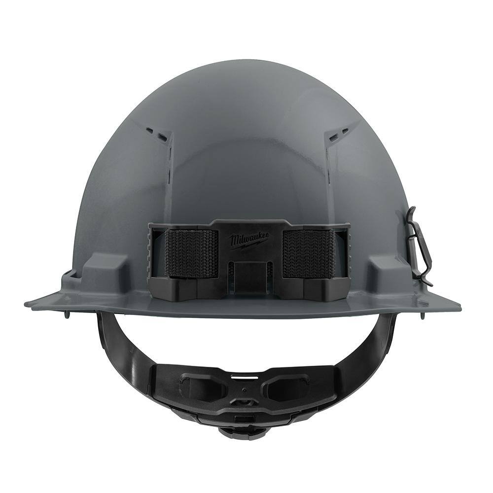 MW BOLT Gray Type 1 Class C Full Brim Vented Hard Hat with 4-Point Ratcheting Suspension (10-Pack) 48-73-1215X10