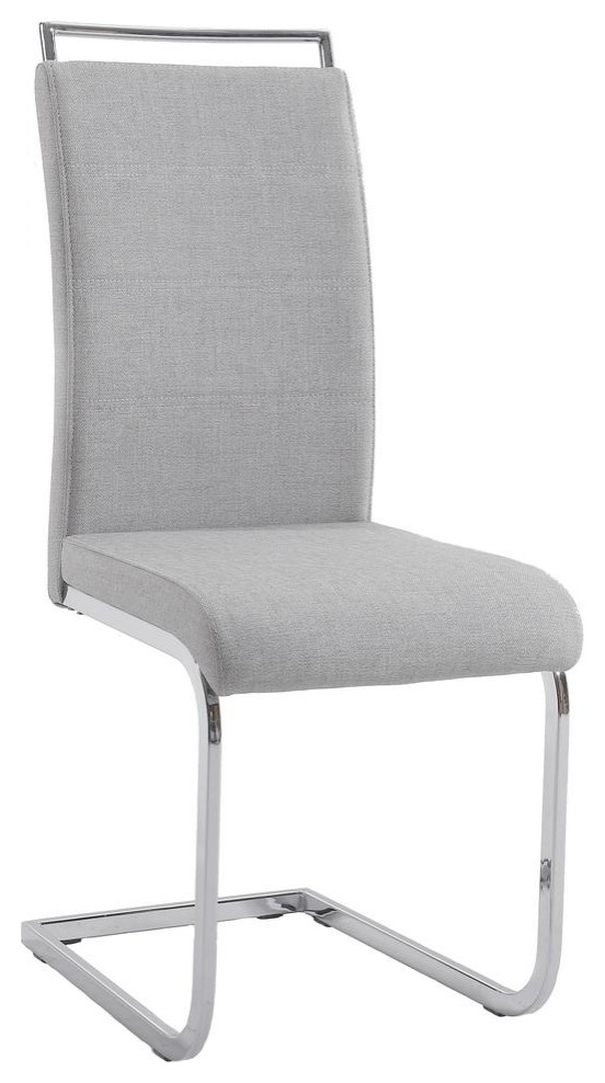 Handle Back Cantilever Side Chair    Set Of 4  Gray   Contemporary   Dining Chairs   by BisonOffice  Houzz