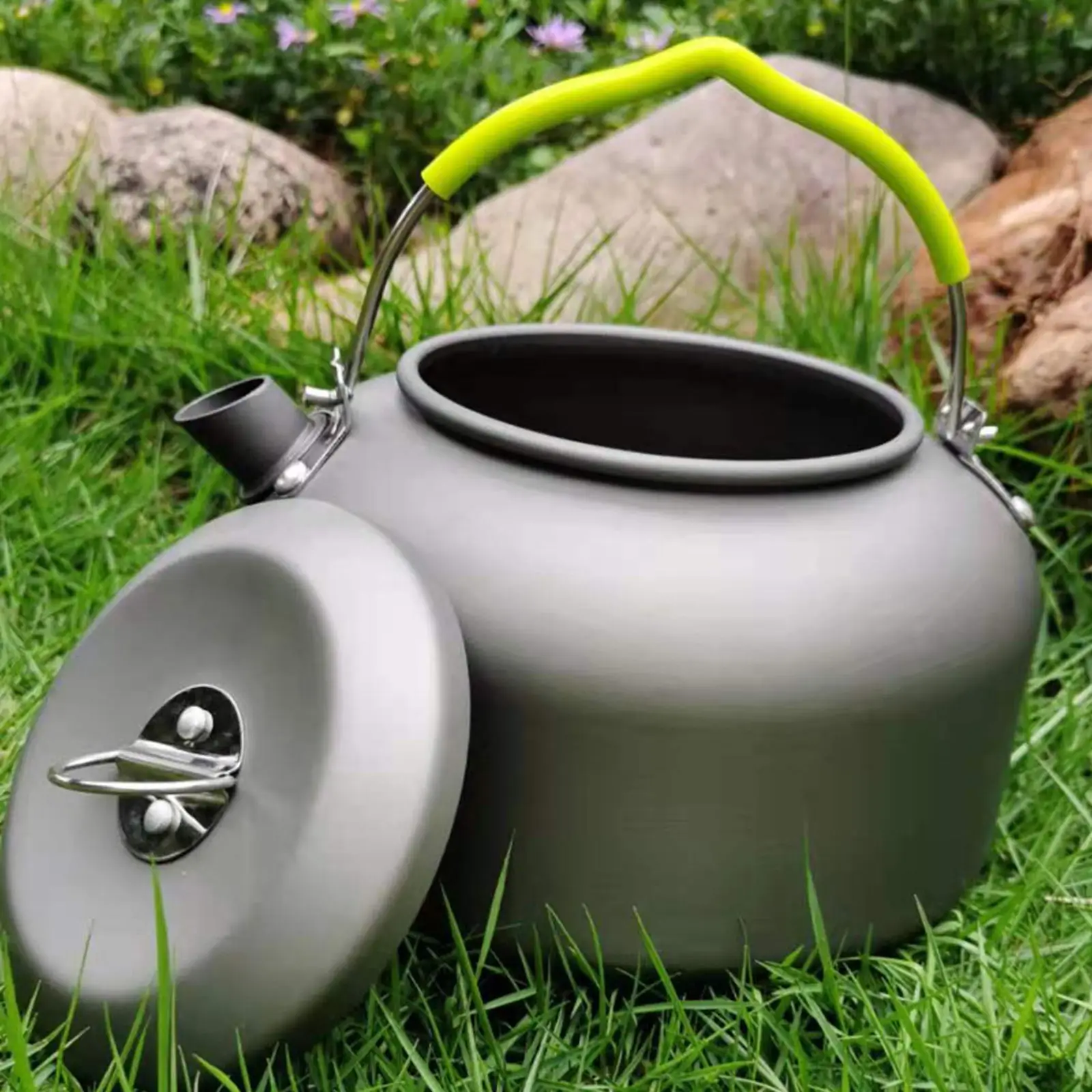 NPOT Camping Kettle Outdoor Coffee Pot Teapot Water Pot for Hiking Picnic Cooking